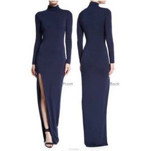 Elizabeth & James Lana Turtleneck Fitted Dress, Navy Sz M (NWT)
